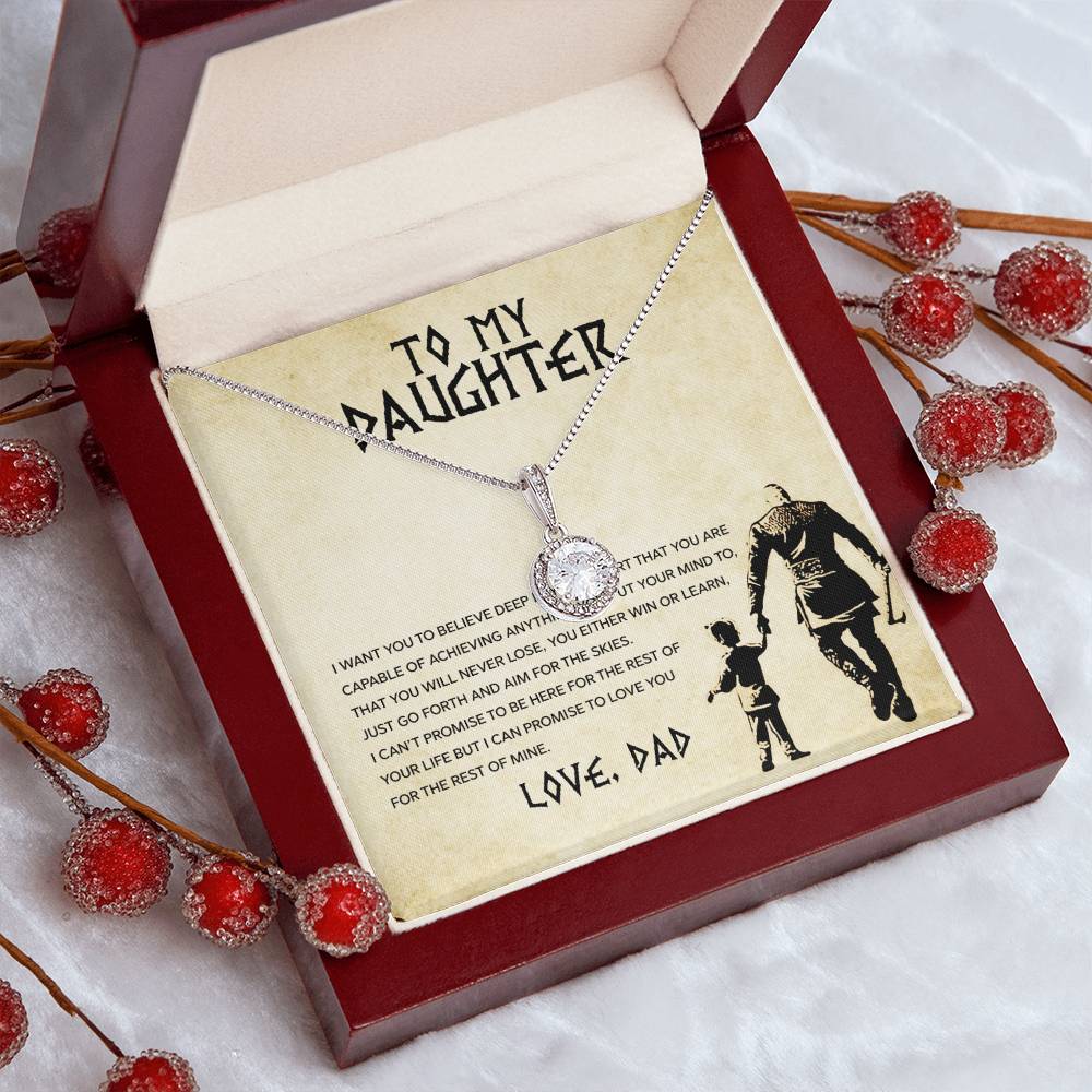 Eternal Hope Cushion-Cut CZ Necklace, 14k White Gold Finish