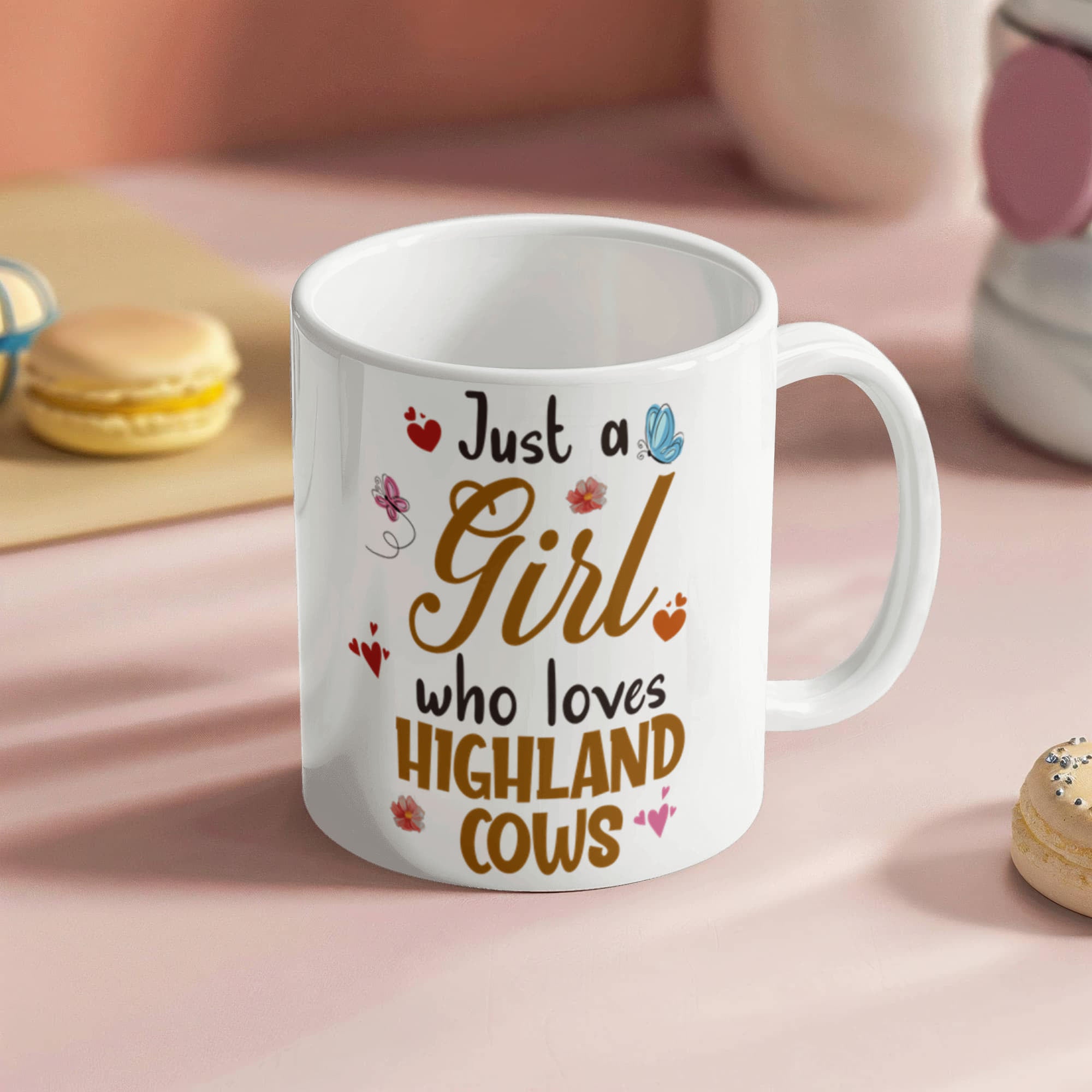 Just a Girl Ceramic Coffee Mug