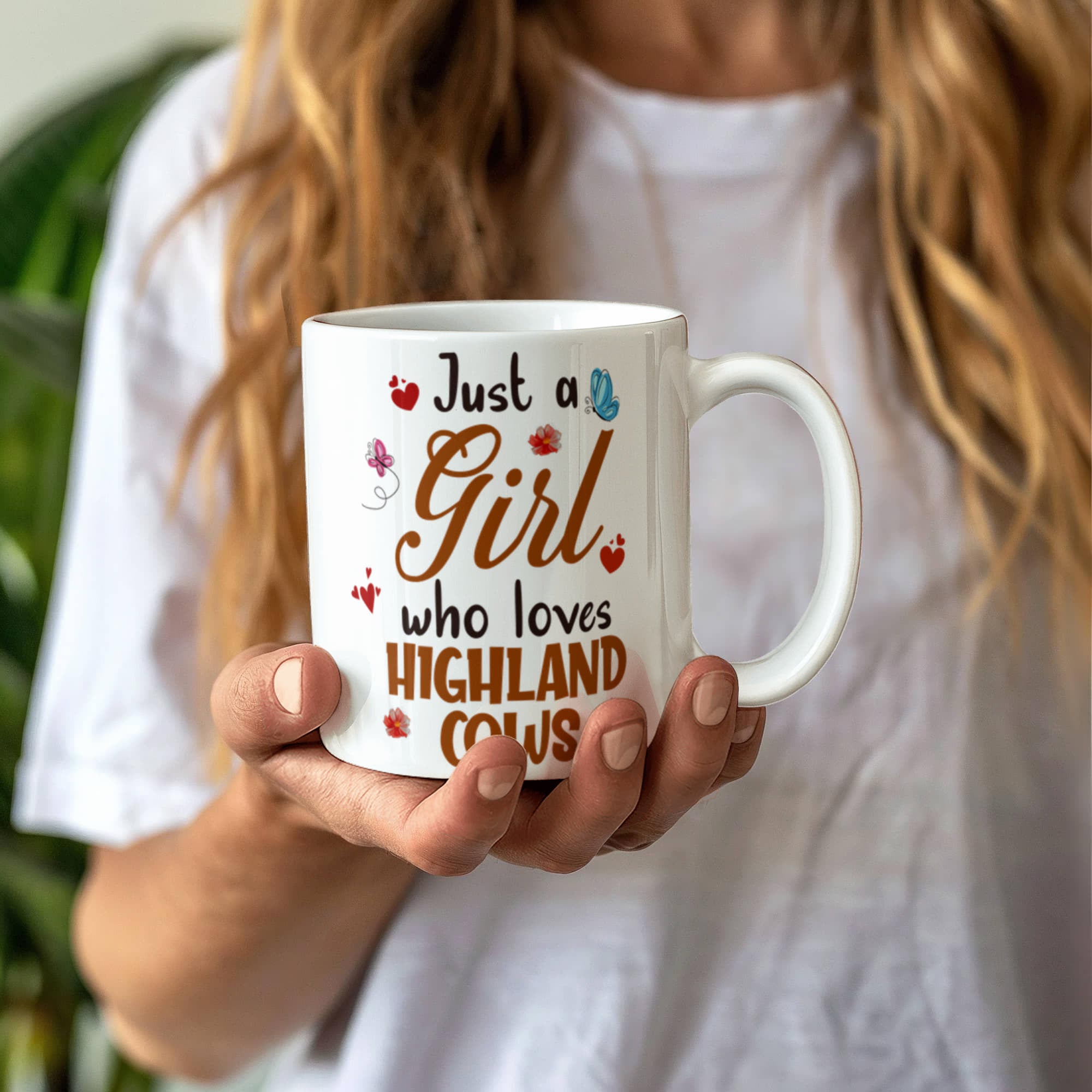 Just a Girl Ceramic Coffee Mug