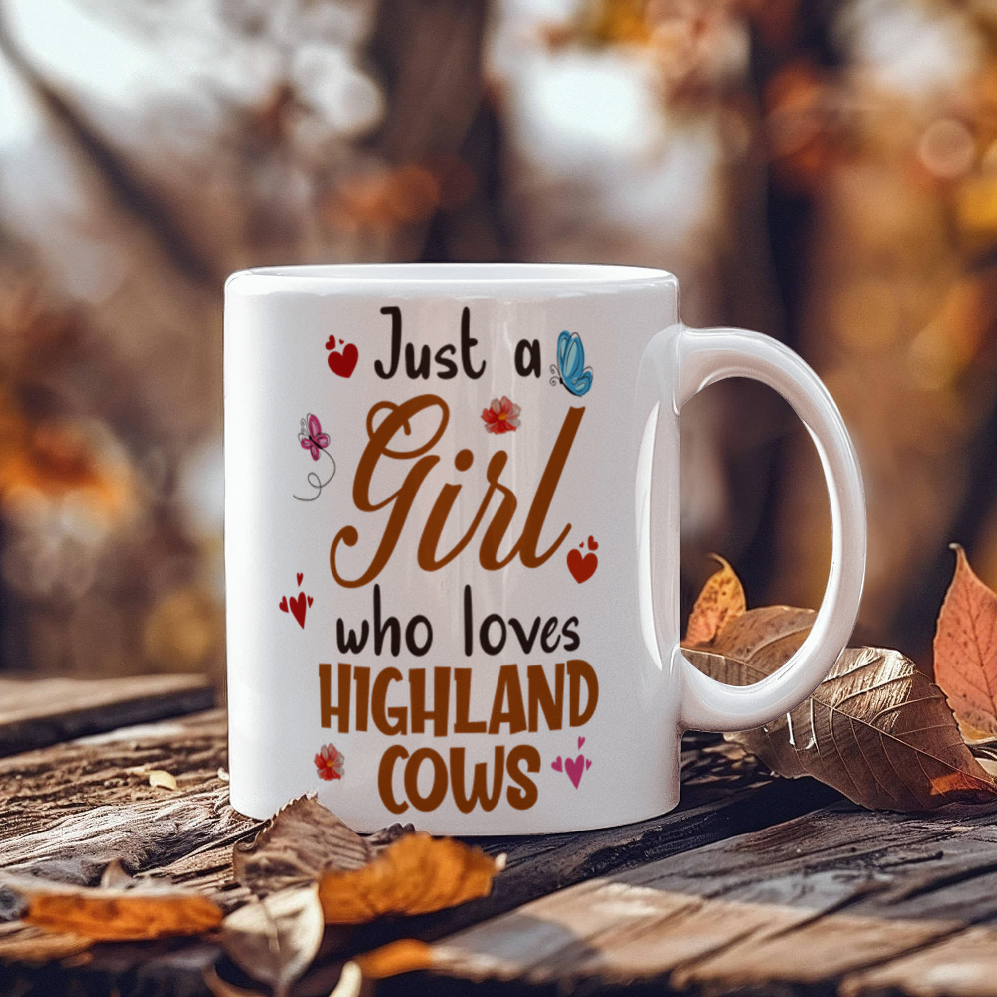 Just a Girl Ceramic Coffee Mug