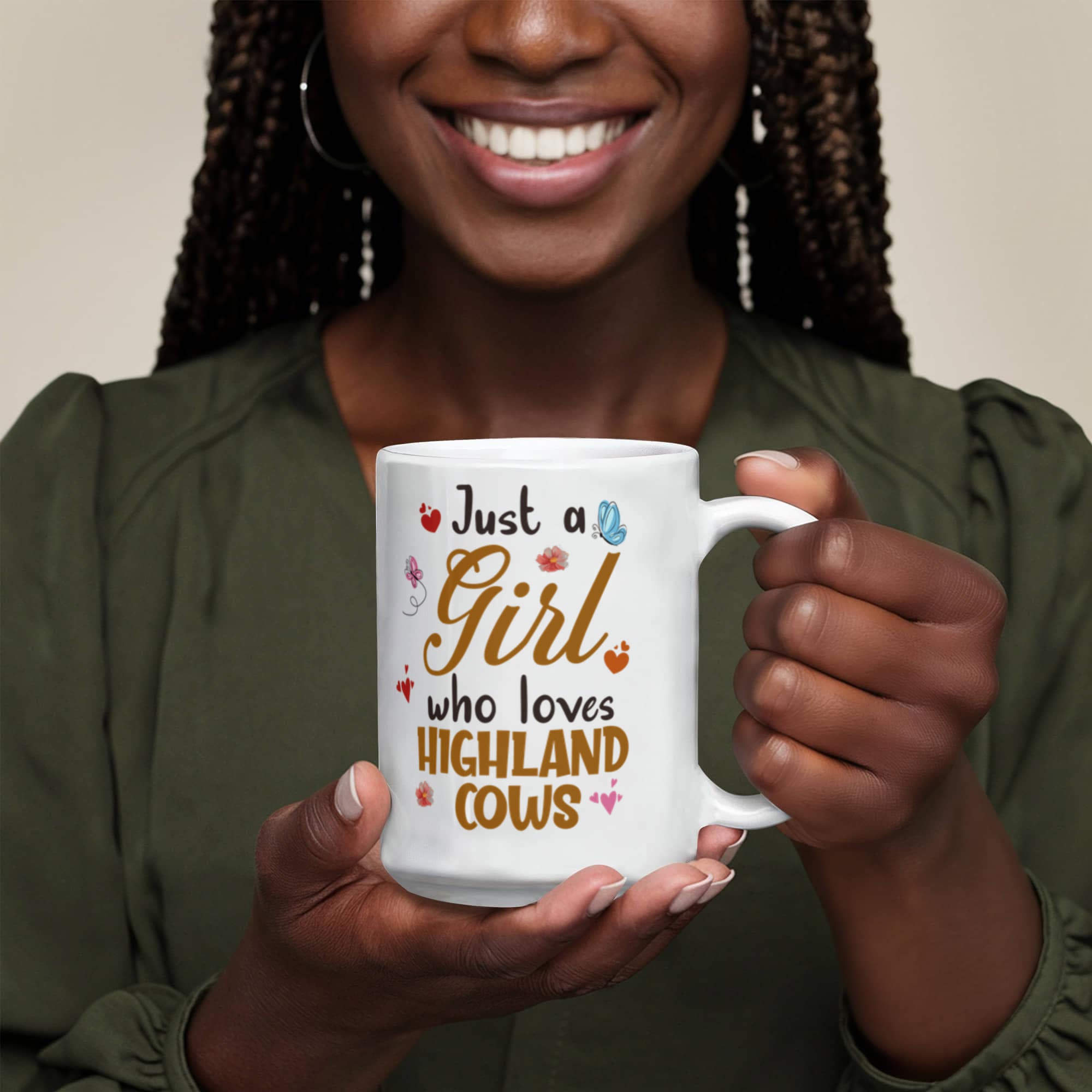 Just a Girl Ceramic Coffee Mug