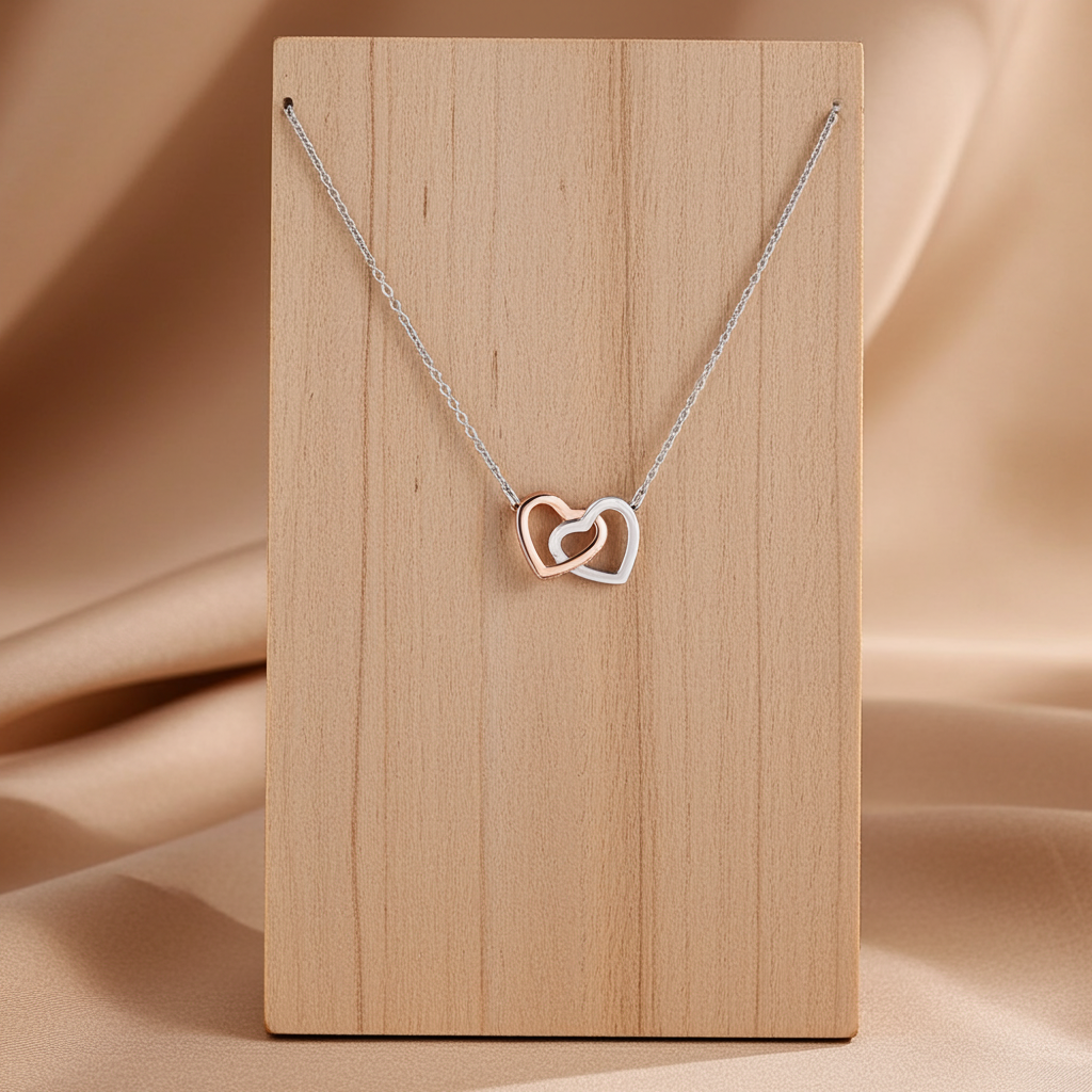 Best Friends - Interlocking Hearts Necklace